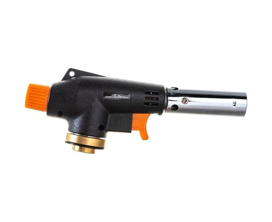 Газовая горелка AIRLINE на резьбовой баллон, пьезоподжиг, анти-вспышка, 16х5,5х3 см AGT-S-03 