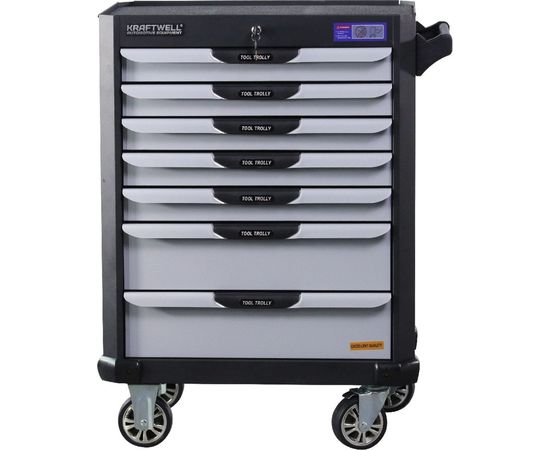 Тележка KraftWell с 7 ящиками, в подарок инструмент 277 предметов KRW-TTG+SET277 