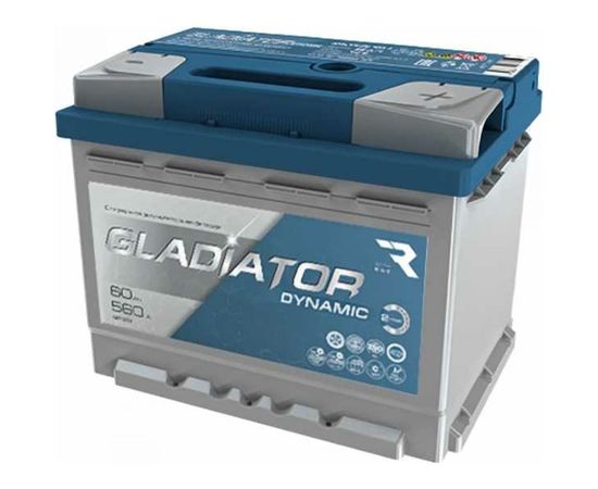 Аккумуляторная батарея Gladiator 60 А/ч, обратная полярность, тип вывода конус GDY6000 