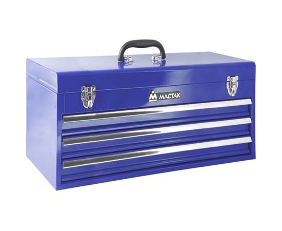 Инструментальный ящик МАСТАК 3 полки, синий 511-03530B 