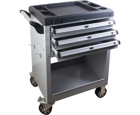 WIEDERKRAFT Тележка нструментальная открытая с 3 ящиками WDK-713 