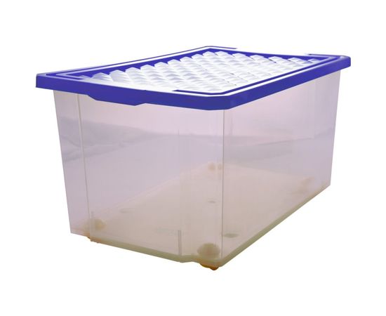 Ящик для хранения Branq Optima 57л на роликах синий лего BQ2576СНЛЕГО 