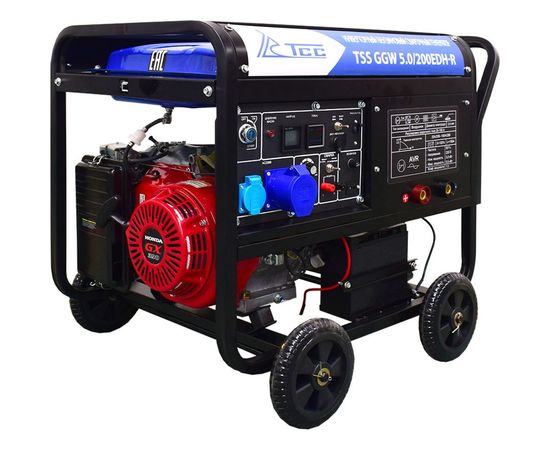 Инверторный бензиновый сварочный генератор ТСС GGW 5.0/200EDH-R Honda GX390 026119 