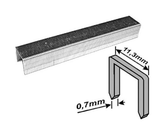 Скобы для степлера закаленные усиленные узкие (тип 53; 14 мм; 1000 шт.) FIT 31334 