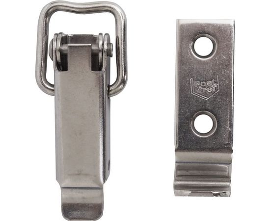 Замок для ящика с выгнутой ответной частью VORMANN 70х31 мм, нержавеющая сталь 011202070/9018 