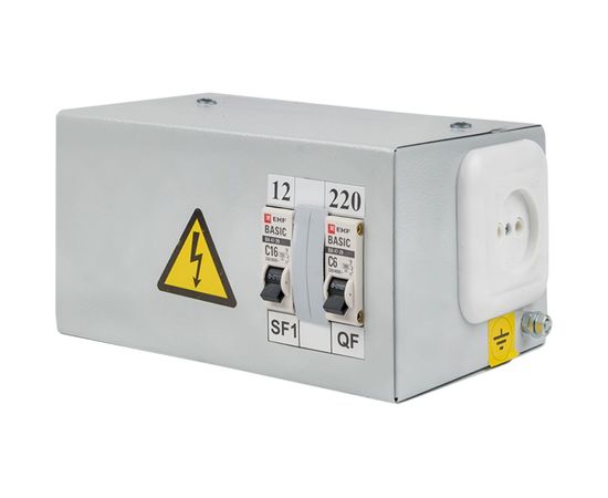 Ящик с понижающим трансформатором EKF Basic ЯТП 0,25кВА, 220/12В, SQyatp0,25-220/12v-2a 