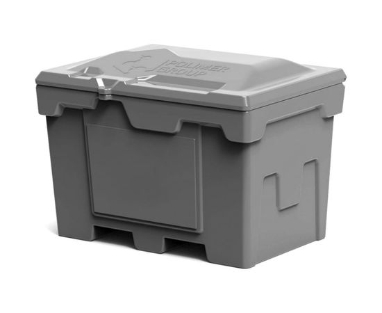 Ящик 500 л с крышкой POLIMER GROUP цвет серый FB26 