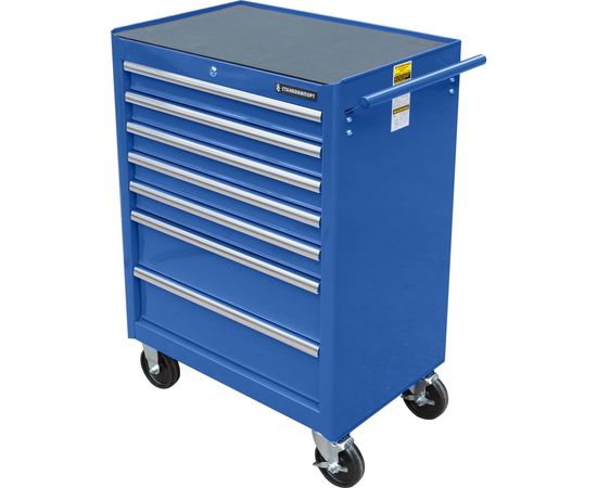 Инструментальная тележка Станкоимпорт на колесах 7 ящиков синяя BTD-270071CS 