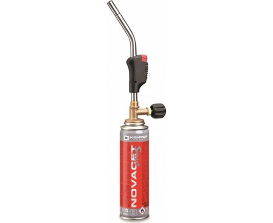 Горелка KEMPER NOVACET Plus с баллончиком 110 мл, с пьезоподжигом 1058KIT 