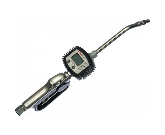 Lubeworks Маслораздаточный пистолет с электронным счетчиком литров и с жёстким наконечником 1781501 