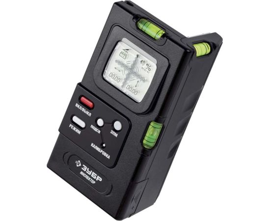 Зубр Уровень-угломер ""ЭКСПЕРТ"" ИНСПЕКТОР электронный, двухплоскостной, функция определ. абсолют. нуля, точн. 0,05 Град. 34747 