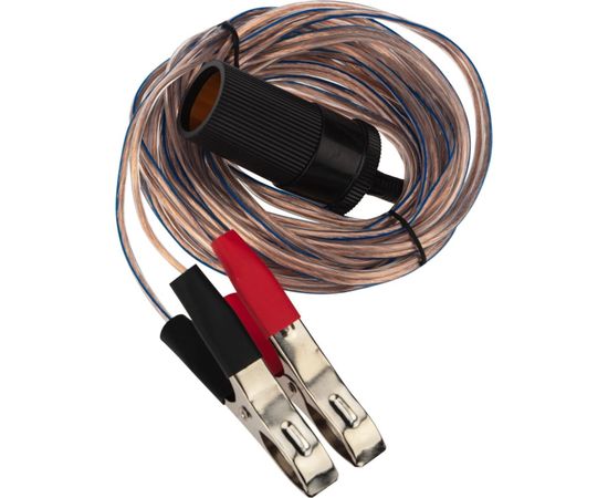 Автомобильный удлинитель прикуривателя REXANT от аккумулятора с зажимами 5 м 16-0217 