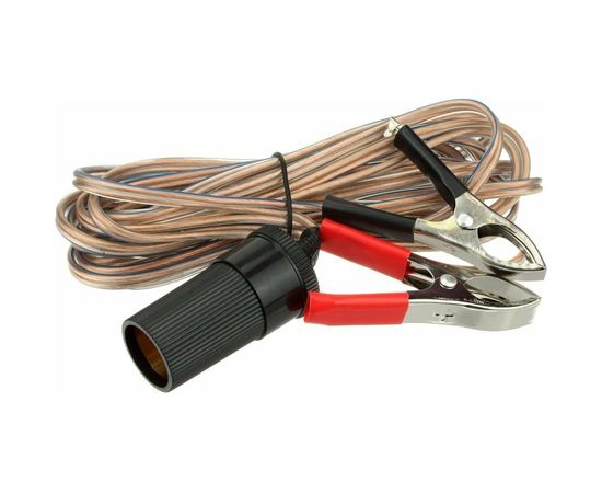 Автомобильный удлинитель прикуривателя REXANT от аккумулятора с зажимами 1.5 м 16-0215 