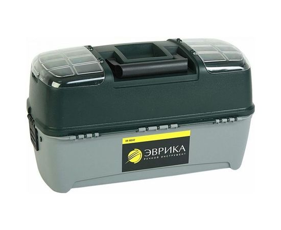 Универсальный ящик ЭВРИКА с 3 кантилеверами и 2 органайзерами на крышке, 465х230х250 мм ER-10342 