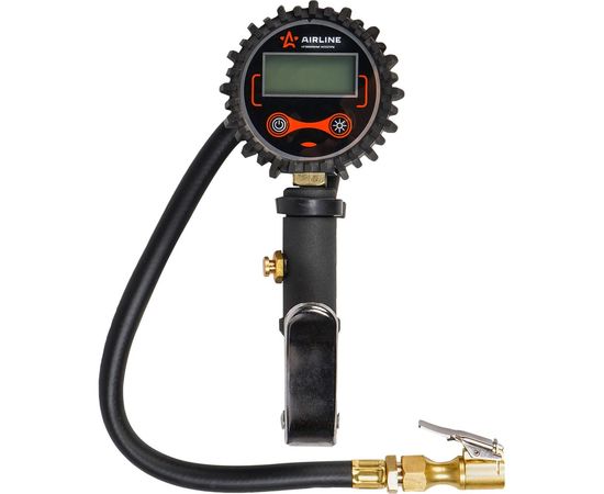Пистолет для накачки шин с цифровым манометром Airline PRO 14BAR, с клапаном сброса ATBU008 