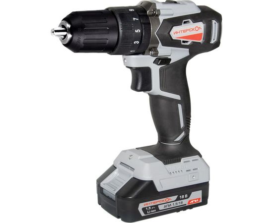 Аккумуляторная ударная дрель-шуруповерт Интерскол ДАУ-13/18ВК 573.1.2.70 