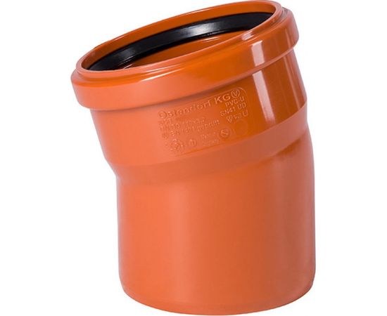 Отвод Ostendorf наружной канализации 500 мм, 15 градусов 227200 