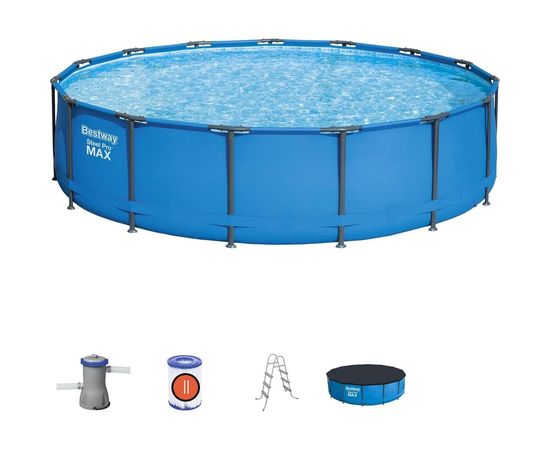 Каркасный бассейн Bestway 427х107см, 13030л, 3028л/ч, 56950 BW 