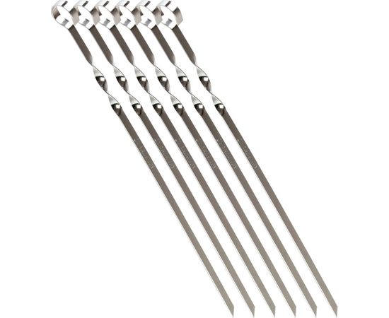 Набор плоских шампуров Пикничок, 6 штук в блистере 401-597 