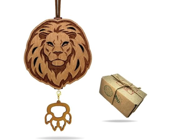 Ароматизатор AROMA BAR Лев Симба в коричневом цвете, Paco Rabanne Invictus, 10 мл 43leobrown 