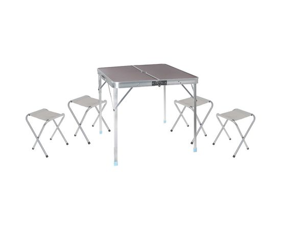 Набор мебели Maclay, 4 стула, туристической стол, цвет коричневый 892041 