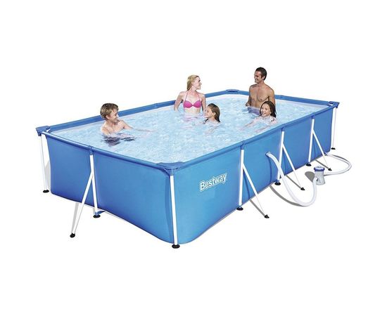 Каркасный бассейн BestWay 400х211х81см прямоугольный 56424 BW 