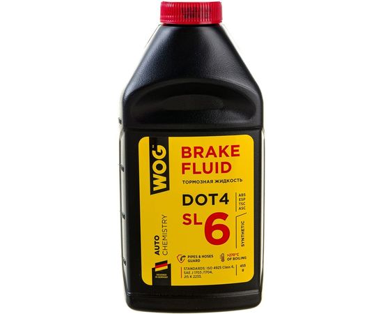 Тормозная жидкость WOG DOT 4, SL6, 0.5 л WGC0142 