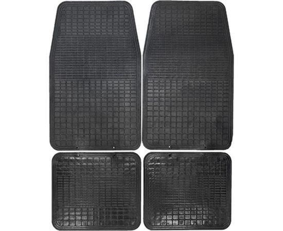Коврик салона SKYWAY Стандарт 009 4 предмета, резиновый, черный S01704009 