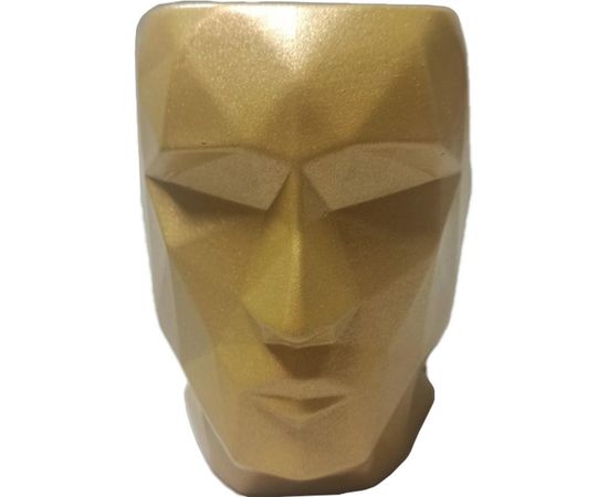 Кашпо Котовская керамика Голова Кай золото 10001275 