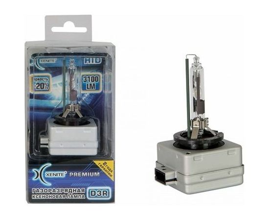Ксеноновая лампа XENITE Premium D3R, 42 В, 35 Вт, PK32d-6, 6000 K, 1 шт. 1002015 