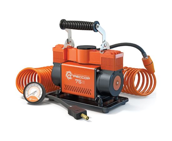 Металлический автомобильный компрессор 12V Агрессор AGR-75 