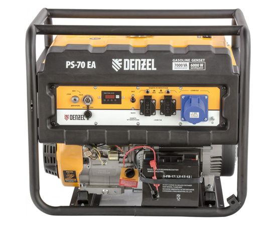 Бензиновый генератор DENZEL PS 70 EA, 7,0 кВт, 230В, 25л 946894 