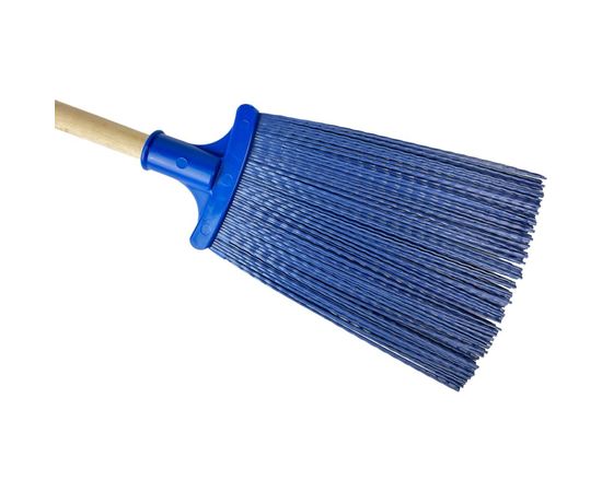 Плоская веерная пластиковая метла с черенком Спец КПБ-230835 