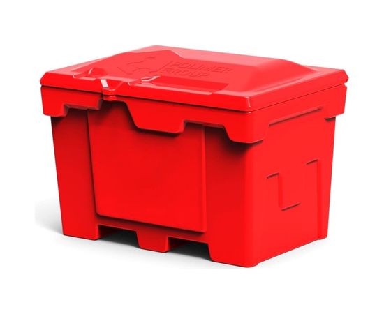 Ящик 500 л с крышкой POLIMER GROUP цвет красный FB25 