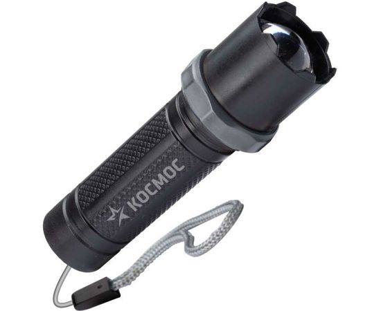 Ручной аккумуляторный фонарь КОСМОС 1Вт LED, линза, зум, Li-ion 14500 450mAh, ABS-пластик, USB-шнур KOS117Lit 