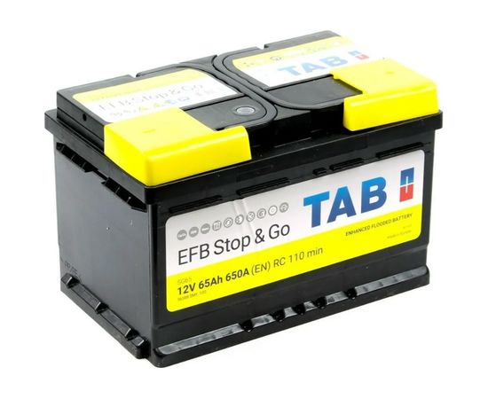 Аккумуляторная батарея TAB EFB Stop & Go 6СТ-65.0 212065 низкий 212065 