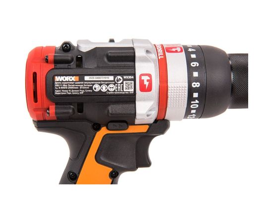 Аккумуляторная бесщеточная ударная дрель-шуруповерт WORX WX354 – изображение 4