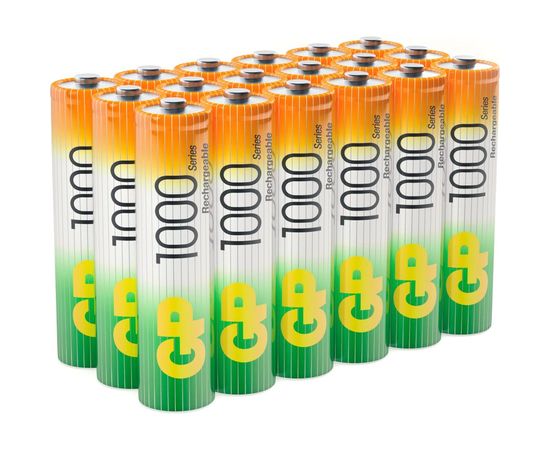 Аккумуляторные мизинчиковые батарейки ААА GP hr03 1000 mah/мач ni-mh 18 шт в упаковке 100AAAHC-B18 