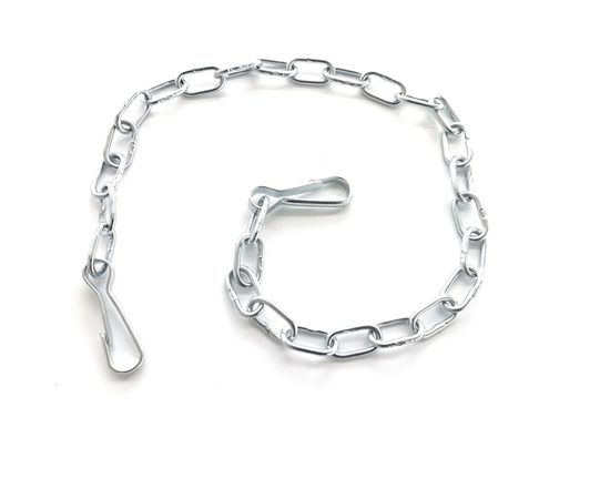 Цепочка с карабинами для фиксации крышки инструментального ящика DAKEN оцинкованная 89545K 