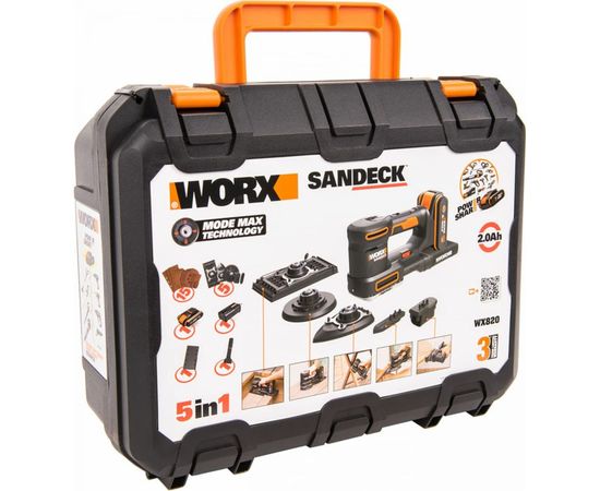 Аккумуляторная виброшлифмашина WORX WX820 – изображение 2