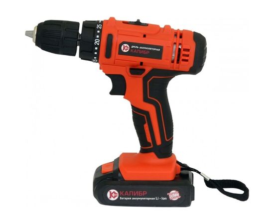 Аккумуляторная дрель-шуруповерт Калибр ДА-18А Li-Ion 00000077185 – изображение 5