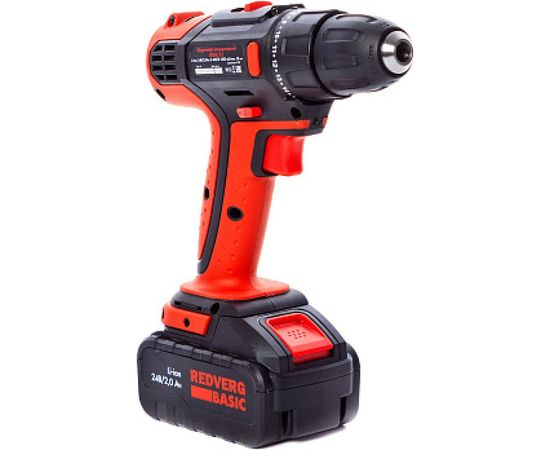 Аккумуляторная дрель-шуруповерт REDVERG Basic SD24L/2-2 6663428 – изображение 2