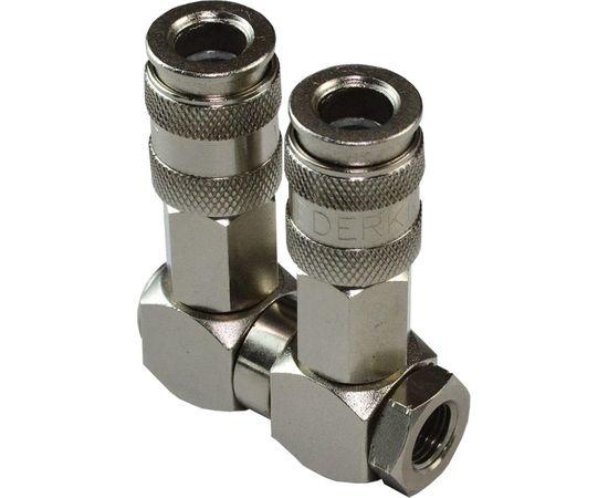 Разветвитель пневматический (1/4F; 2 выхода рапид EURO) WIEDERKRAFT WDK-83RL – изображение 2