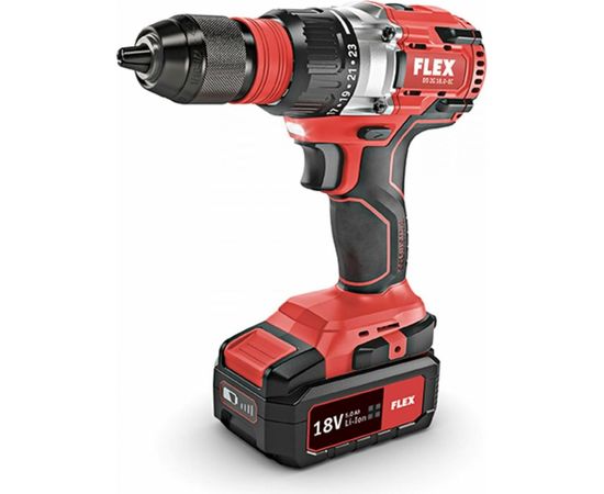 Двухскоростная аккумуляторная дрель-шуруповерт FLEX DD 2G 18.0-EC/5.0 Set 18.0 В 504890 – изображение 3