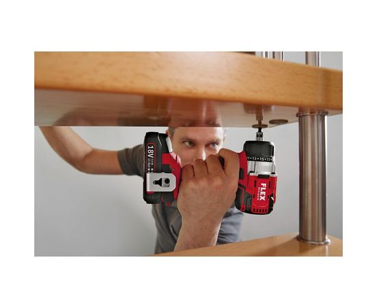Двухскоростная аккумуляторная дрель-шуруповерт FLEX DD 2G 18.0-EC/5.0 Set 18.0 В 504890 – изображение 2