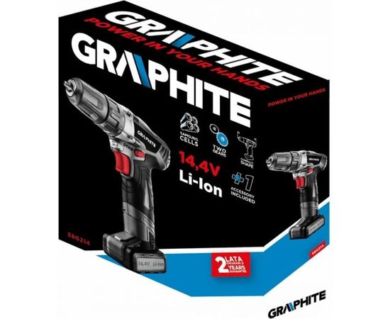 Аккумуляторная дрель-шуруповерт GRAPHITE 58G214 – изображение 6