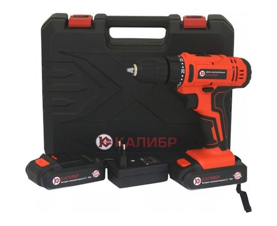 Аккумуляторная дрель-шуруповерт Калибр ДА-18А Li-Ion 00000077185 – изображение 4