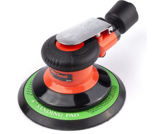 Пневматическая орбитальная шлифмашина AV Steel 150 мм с отсосом AV-701336 – изображение 4