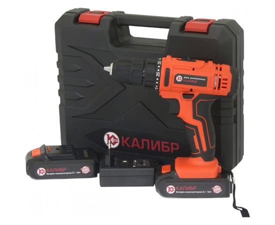 Аккумуляторная дрель-шуруповерт Калибр ДА-18А Li-Ion 00000077185 – изображение 3