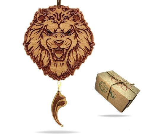 Ароматизатор AROMA BAR Лев рычит в коричневом цвете, Paco Rabanne Invictus, 10 мл 43NemLeobrown 